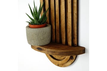 Nagaji Vegghylle 40 cm i Tre - Lysebrun - Oppbevaring - Hyller - Vegghylle