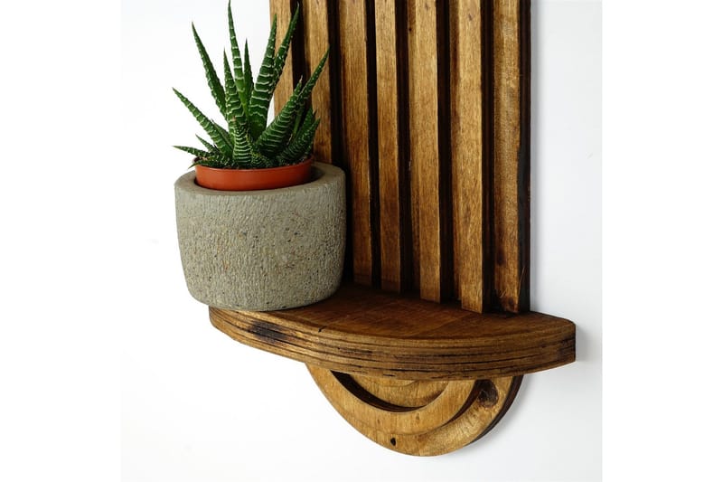 Nagaji Vegghylle 40 cm i Tre - Lysebrun - Oppbevaring - Hyller - Vegghylle