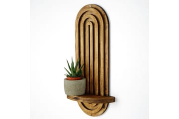 Nagaji Vegghylle 40 cm - Valnøtt - Oppbevaring - Hyller - Vegghylle