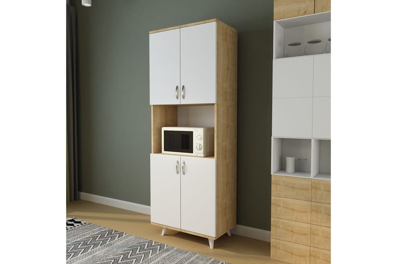Namo Vegghylle 176x70 cm - Natur/Hvit - Oppbevaring - Hyller - Vegghylle