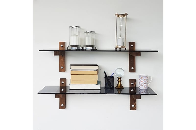 Nelams Vegghylle 85 cm - Valnöt - Oppbevaring - Hyller - Vegghylle