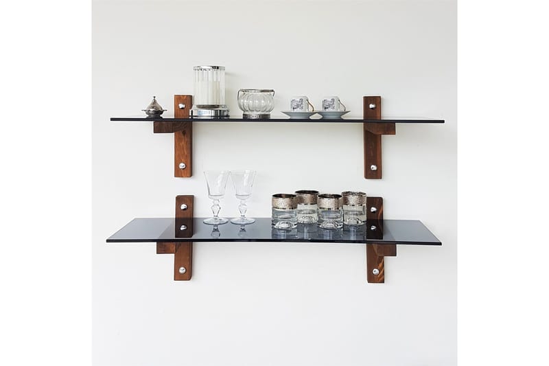 Nelams Vegghylle 85 cm - Valnöt - Oppbevaring - Hyller - Vegghylle