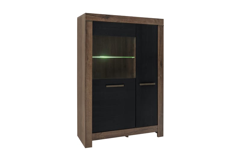 Olender Skap 101x149 cm - Tre/Natur/Svart - Oppbevaring - Hyller - Vegghylle