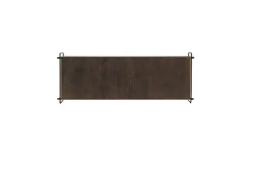 Paris Vegghylle 122x35 cm i Tre med Metallramme - Brun - Oppbevaring - Hyller - Vegghylle