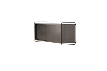 Paris Vegghylle 122x35 cm i Tre med Metallramme - Brun - Oppbevaring - Hyller - Vegghylle