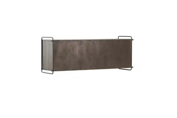 Paris Vegghylle 122x35 cm i Tre med Metallramme - Brun - Oppbevaring - Hyller - Vegghylle