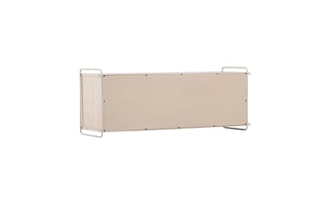 Paris Vegghylle 122x35 cm i Tre med Metallramme - Hvit - Oppbevaring - Hyller - Vegghylle