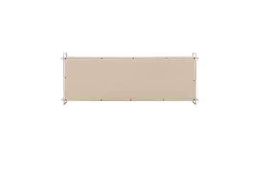 Paris Vegghylle 122x35 cm i Tre med Metallramme - Hvit - Oppbevaring - Hyller - Vegghylle
