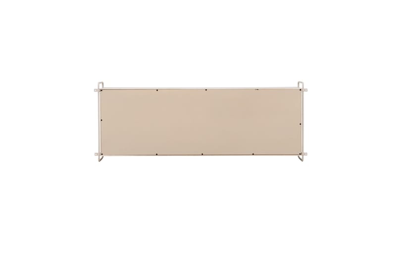 Paris Vegghylle 122x35 cm i Tre med Metallramme - Hvit - Oppbevaring - Hyller - Vegghylle