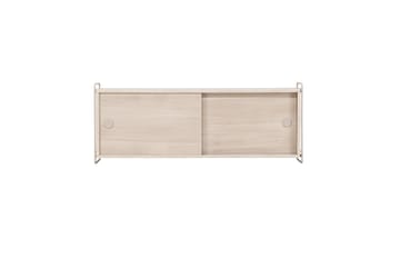 Paris Vegghylle 122x35 cm i Tre med Metallramme - Hvit - Oppbevaring - Hyller - Vegghylle
