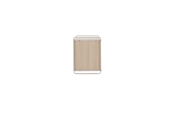 Paris Vegghylle 122x35 cm i Tre med Metallramme - Hvit - Oppbevaring - Hyller - Vegghylle