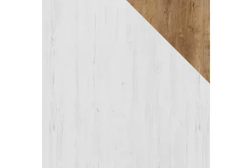 Prowansja Vegghylle 160 cm i Tre - Hvit|Brun - Oppbevaring - Hyller - Vegghylle