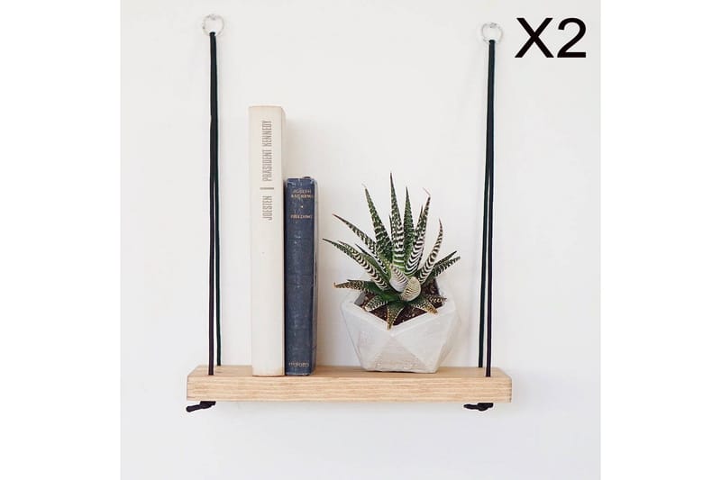 Pukkuri Vegghylle 40 cm - Brun - Oppbevaring - Hyller - Vegghylle