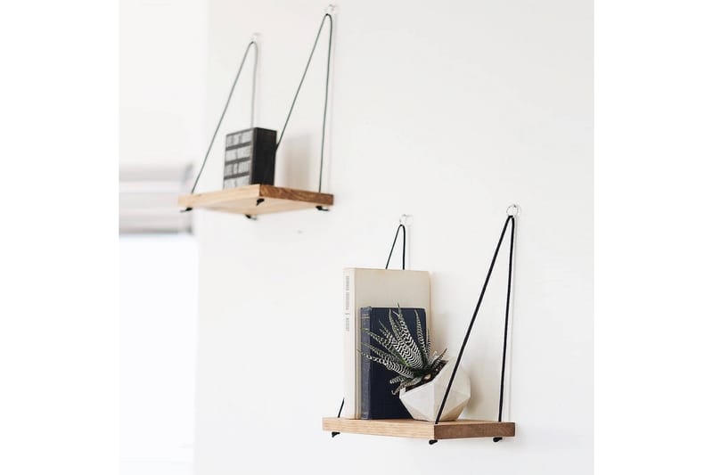 Pukkuri Vegghylle 40 cm - Brun - Oppbevaring - Hyller - Vegghylle