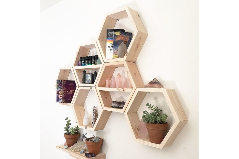 Pukkuri Vegghylle 42 cm - Brun - Oppbevaring - Hyller - Vegghylle