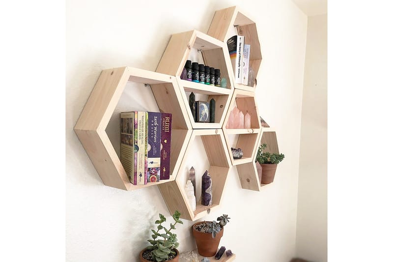 Pukkuri Vegghylle 42 cm - Brun - Oppbevaring - Hyller - Vegghylle