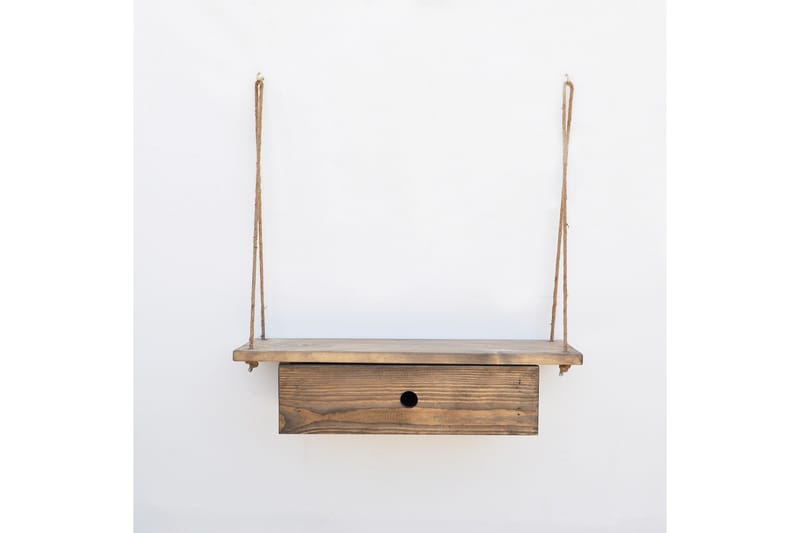 Pukkuri Vegghylle 60 cm - Brun - Oppbevaring - Hyller - Vegghylle