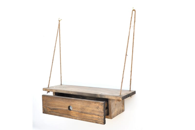 Pukkuri Vegghylle 60 cm - Brun - Oppbevaring - Hyller - Vegghylle