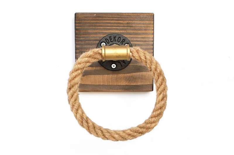 Pukkuri Veggoppheng 14 cm - Brun - Hus & oppussing - Kjøkken & bad - Baderom - Baderomstilbehør - Håndklehenger