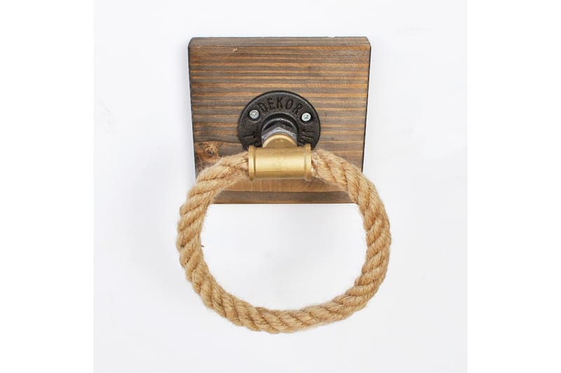 Pukkuri Veggoppheng 14 cm - Brun - Hus & oppussing - Kjøkken & bad - Baderom - Baderomstilbehør - Håndklehenger