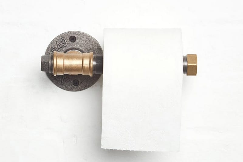 Pukkuri Veggoppheng 22 cm - Svart/Gul - Hus & oppussing - Kjøkken & bad - Baderom - Baderomstilbehør - Toalettrullholder