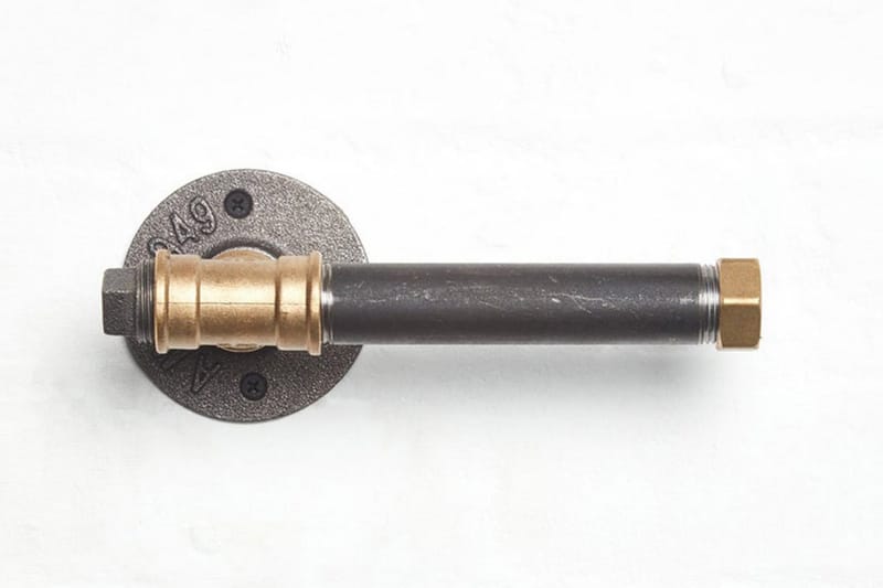 Pukkuri Veggoppheng 22 cm - Svart/Gul - Hus & oppussing - Kjøkken & bad - Baderom - Baderomstilbehør - Toalettrullholder