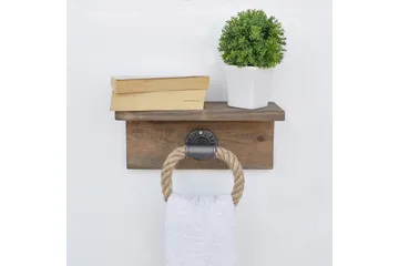 Pukkuri Veggoppheng 30 cm - Brun - Oppbevaring - Hyller - Vegghylle