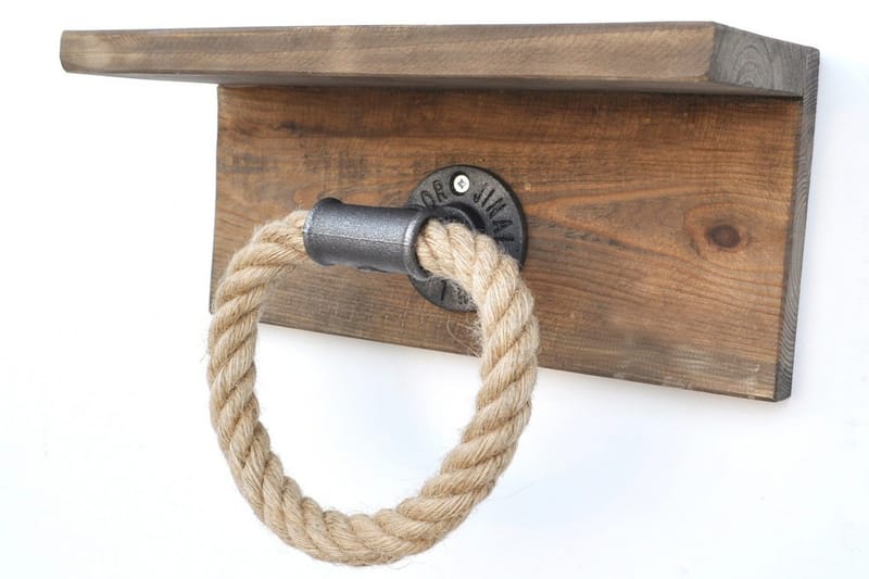 Pukkuri Veggoppheng 30 cm - Brun - Oppbevaring - Hyller - Vegghylle