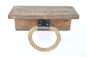 Pukkuri Veggoppheng 30 cm - Brun - Oppbevaring - Hyller - Vegghylle