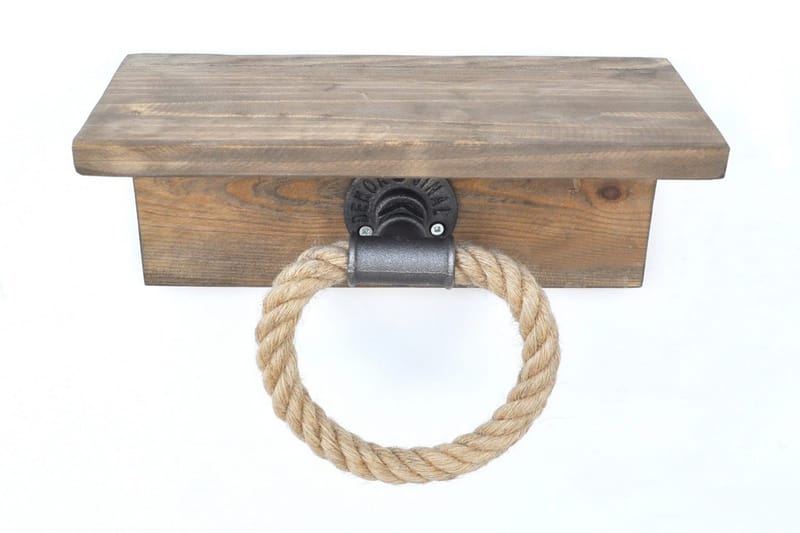 Pukkuri Veggoppheng 30 cm - Brun - Oppbevaring - Hyller - Vegghylle