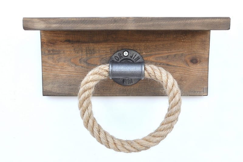 Pukkuri Veggoppheng 30 cm - Brun - Oppbevaring - Hyller - Vegghylle