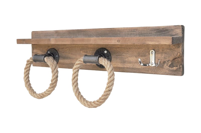 Pukkuri Veggoppheng 60 cm - Brun - Oppbevaring - Hyller - Vegghylle