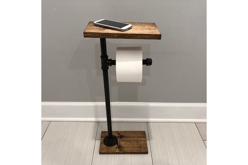 Pukkuri Papirholder 30 cm - Brun/Svart - Hus & oppussing - Kjøkken & bad - Baderom - Baderomstilbehør - Toalettrullholder