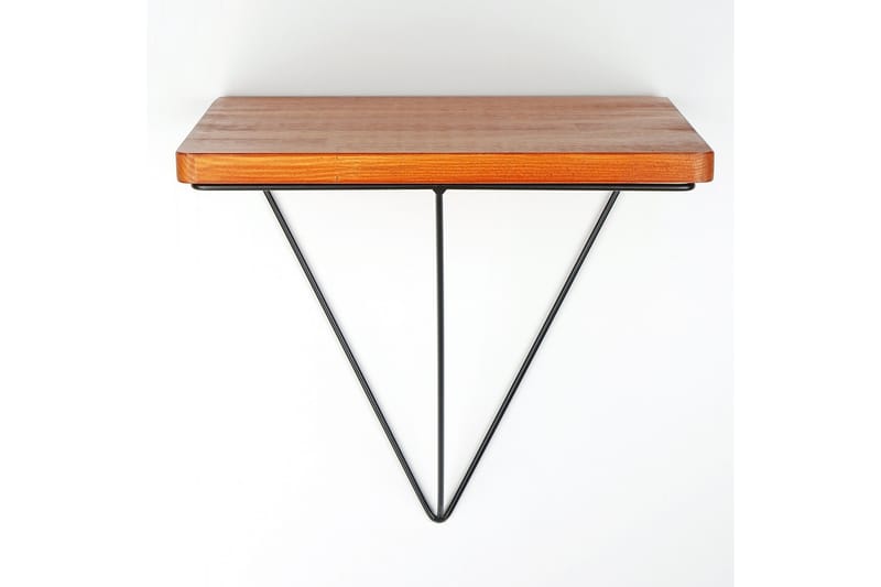 Pukkuri Papirholder med Hylle 33 cm - Brun/Svart - Oppbevaring - Hyller - Vegghylle