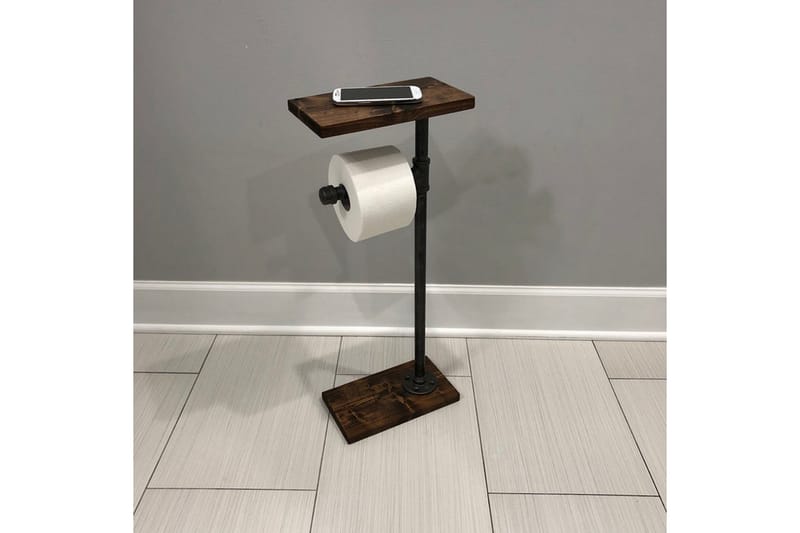 Pukkuri Papirholder 30 cm - Brun/Svart - Oppbevaring - Hyller - Vegghylle