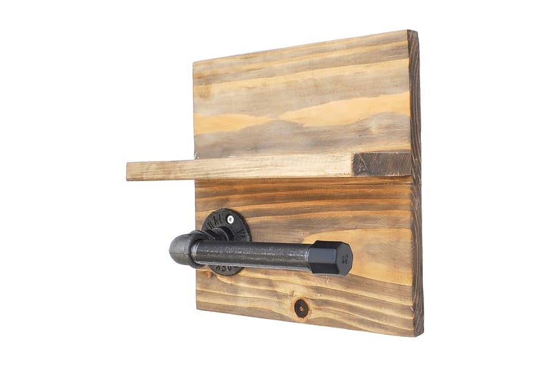 Pukkuri Papirholder 14 cm - Brun/Svart - Oppbevaring - Hyller - Vegghylle