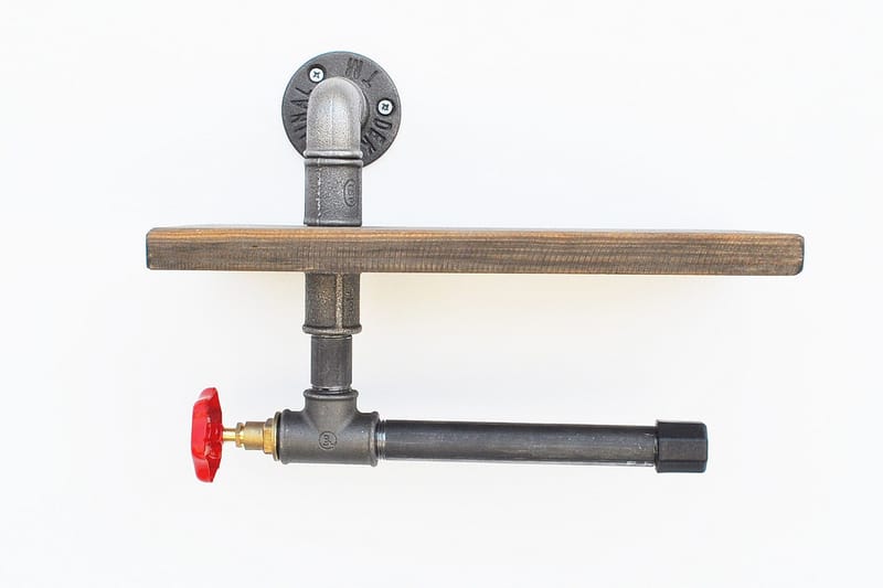 Pukkuri Papirholder 31 cm - Brun/Svart - Oppbevaring - Hyller - Vegghylle