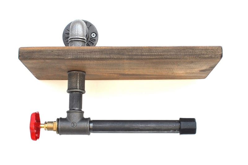 Pukkuri Papirholder 31 cm - Brun/Svart - Oppbevaring - Hyller - Vegghylle