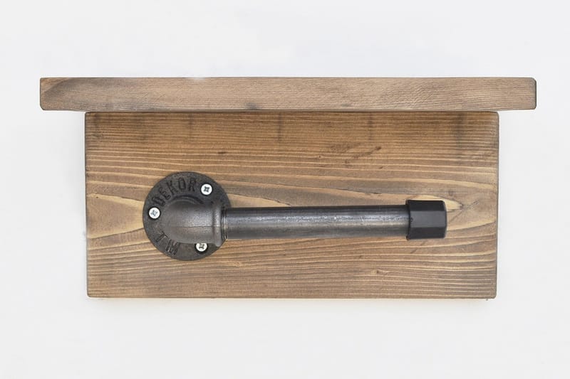 Pukkuri Papirholder 30 cm - Brun/Svart - Oppbevaring - Hyller - Vegghylle