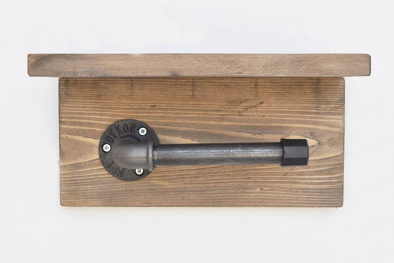 Pukkuri Papirholder 30 cm - Brun/Svart - Hus & oppussing - Kjøkken & bad - Baderom - Baderomstilbehør - Toalettrullholder