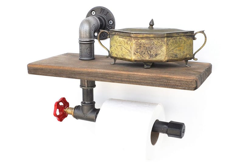 Pukkuri Papirholder 31 cm - Brun/Svart - Husholdning - Matlaging & Baking - Kjøkkenutstyr