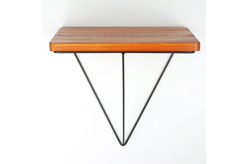 Pukkuri Papirholder med Hylle 33 cm - Brun/Svart - Oppbevaring - Hyller - Vegghylle