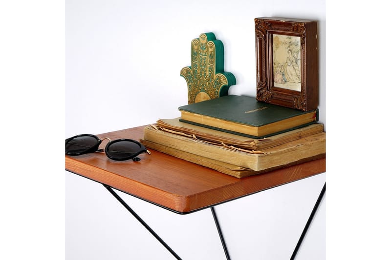 Pukkuri Papirholder med Hylle 33 cm - Brun/Svart - Oppbevaring - Hyller - Vegghylle