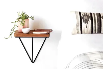 Pukkuri Papirholder med Hylle 33 cm - Brun/Svart - Oppbevaring - Hyller - Vegghylle