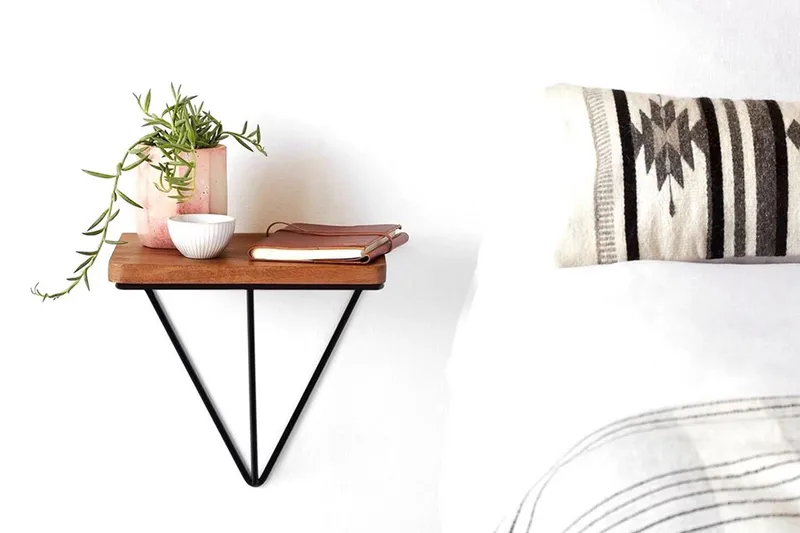 Pukkuri Papirholder med Hylle 33 cm - Brun/Svart - Oppbevaring - Hyller - Vegghylle