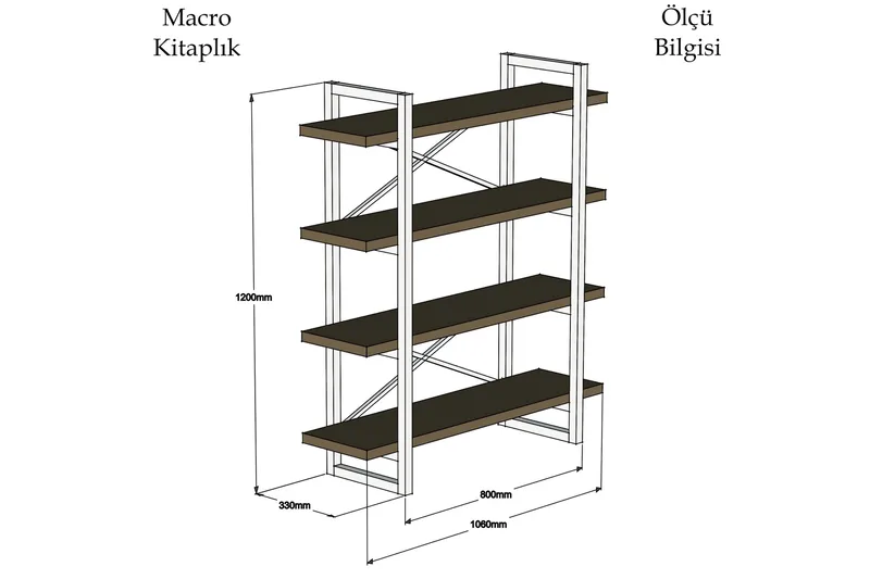 Puqa Design Bokhylle - Oppbevaring - Hyller - Vegghylle