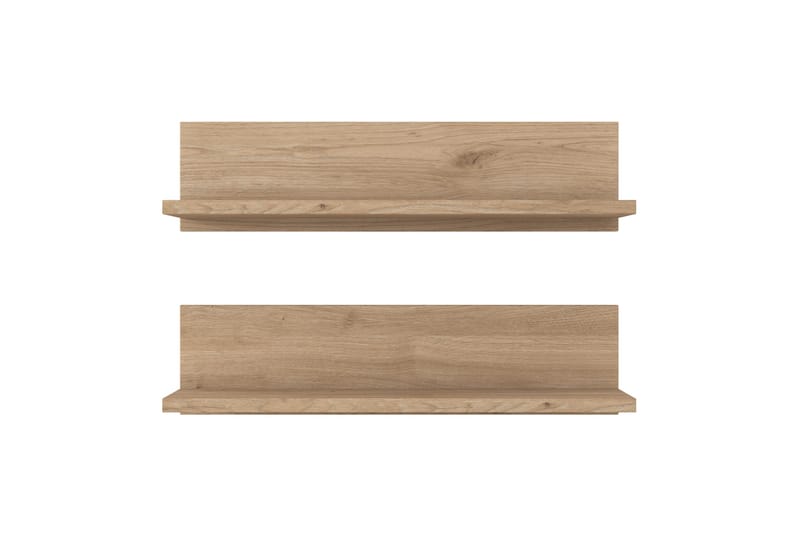 Ramulu Vegghylle 60 cm - Valnøtt/Hvit - Oppbevaring - Hyller - Vegghylle