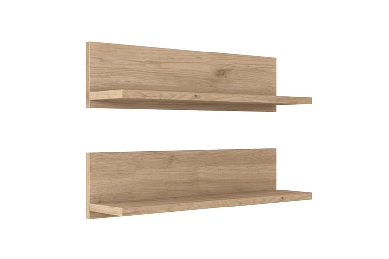Ramulu Vegghylle 60 cm - Valnøtt/Hvit - Oppbevaring - Hyller - Vegghylle