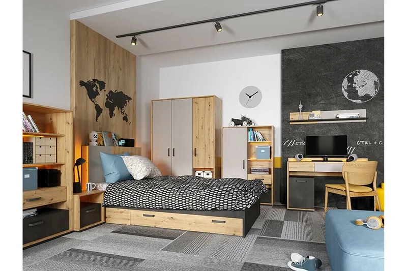 Rathmore Vägghylla 115x22 cm Black - Oppbevaring - Hyller - Vegghylle