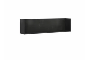 Rathmore Vegghylle 102x27 cm i Mørkt Tre - Svart - Oppbevaring - Hyller - Vegghylle